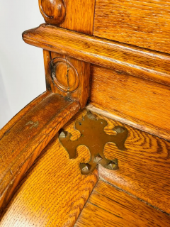 Victorian Oak Cylinder Top Secretary Desk CA 1890s - 2727703