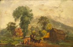 Victorian Oil Painting of Country Scene - 4539405
