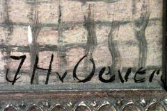 Victorian Oil Painting of Red Building - 4517052