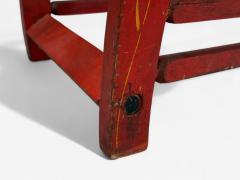 Victorian Painted Wood Primitive Rocking Horse USA 19th c  - 4804161