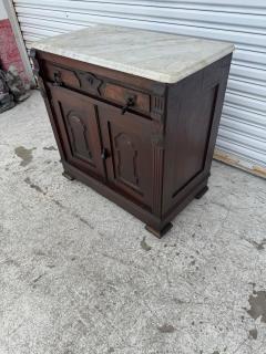 Victorian Period Mahogany Marble Top Cabinet - 4375900