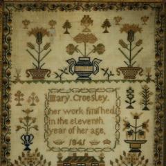 Victorian Sampler 1841 by Mary Croesley - 4227144