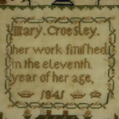 Victorian Sampler 1841 by Mary Croesley - 4227146