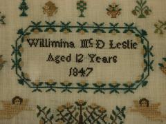 Victorian Sampler 1847 by Willimina McD Leslie Aged 12 - 2801439