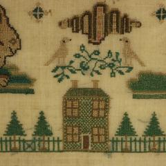 Victorian Sampler 1850 Sarah Roberts Aged 13 - 4049645