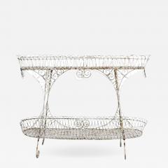 Victorian Scroll Wire Two Tier Display Plant Stand - 1547221
