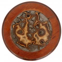 Victorian Septarian Nodule marble and mahogany occasional table - 1459552