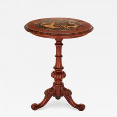 Victorian Septarian Nodule marble and mahogany occasional table - 1461841