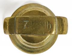 Victorian Set Seven Brass Bell Form Weights - 4546875