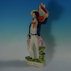 Victorian Staffordshire Pottery Begging Sailor Figure - 4527848