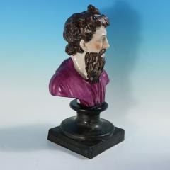 Victorian Staffordshire Pottery Bust of Plato - 4422043