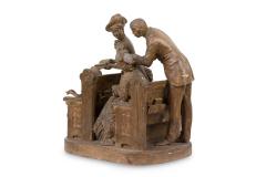 Victorian Terra Cotta Group Figures - 4655593