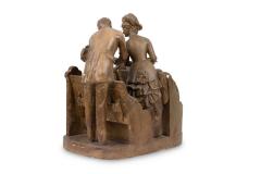 Victorian Terra Cotta Group Figures - 4655595