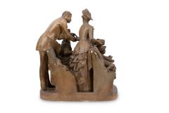 Victorian Terra Cotta Group Figures - 4655596