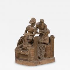 Victorian Terra Cotta Group Figures - 4662164
