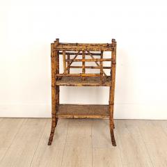 Victorian Tortoiseshell Bamboo Magazine Book Rack U K circa 1880 - 3334929