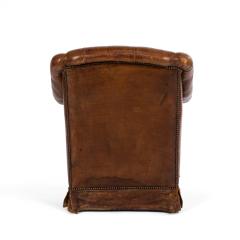 Victorian Tufted Leather Club Chair - 4169239