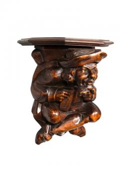 Victorian Walnut Figural Wall Bracket - 4139088