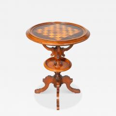 Victorian Walnut Games Table - 4679502