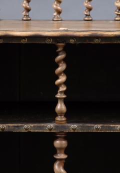 Victorian Walnut Open Bookcase With Barley Twist Columns Gallery - 102806