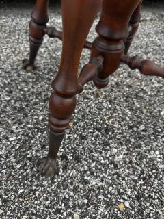 Victorian Walnut Spindle Back Ball And Claw Swivel Piano Stool - 4513128