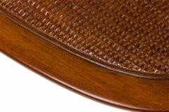 Victorian Wicker Armchairs with Semi Openwork Turned Backs and Floral Cushions - 2798454