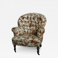 Victorian Wire Back Floral Lounge Chair - 3475196
