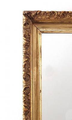 Victorian Wood and Molded Plaster Silver Gilt Frame Mirror France 19th century - 3795650