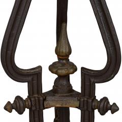 Victorian iron and marble inlay circular side table - 2265878