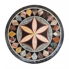 Victorian iron and marble inlay circular side table - 2265879