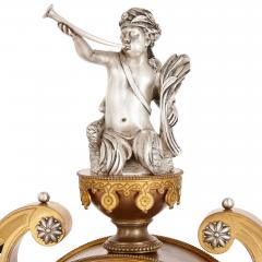 Victorian ormolu and silvered bronze mantel clock - 2693994