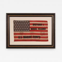 Victory at Wake Island U S Marine Corps Overprinted Parade Flag - 578273