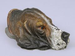 Vienna Cold Paint Bronze Dog Head Letter Clip - 117255