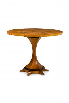 Viennese Biedermeier Figured Fruitwood Walnut and Ebonized Center Table - 4683169