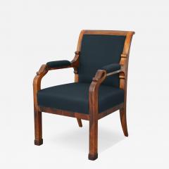 Viennese Biedermeier Walnut Armchair Vienna c 1825  - 3496408