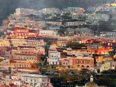 View of Positano Amalfi Coast Italy Oil on Canvas - 4523800
