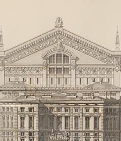 View of the Paris Opera House France 19th century - 2941214