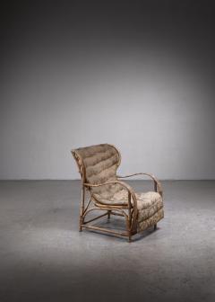 Viggo Boesen Viggo Boesen rattan lounge chair for Wengler - 2875757