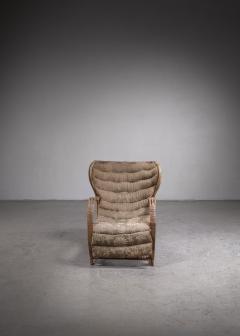 Viggo Boesen Viggo Boesen rattan lounge chair for Wengler - 2875759