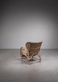 Viggo Boesen Viggo Boesen rattan lounge chair for Wengler - 2875760