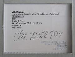 Vik Muniz Brazilian Modern Abstract Expressionist Chromogenic Print Vik Muniz - 4702802