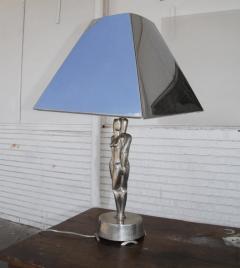 Viktor Schreckengost Art Deco Chrome Lamp and Shade Designed by Viktor Schreckengost - 2697802