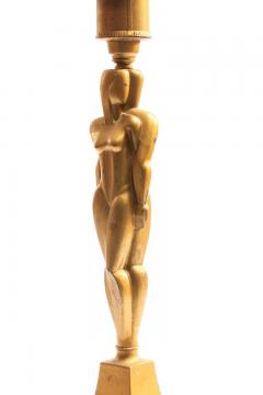 Viktor Schreckengost Art Deco Oscar Oscarette Gold Lamp by Viktor Schreckengost circa 1930s - 1975383