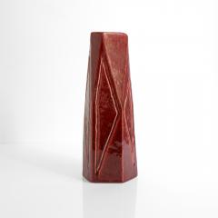 Vilhelm Bjerke Petersen VILHELM BJERKE PETERSEN RED STONEWARE VASE FOR RORSTRAND 1950S - 3712789