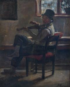 Vilhelm Rosenstand Vilhelm Rosenstand 1838 1915 Fiddler Danish c1867 - 2331219