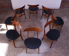 Vilhelm Wohlert Set of Eight Sculptural Danish Teak Dining Chairs by Vilhelm Wohlert for S borg - 1814038