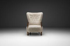 Villy S rensen Villy S rensen Easy Chair With Oak Frame Denmark 1950s - 4515860