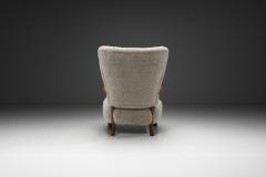 Villy S rensen Villy S rensen Easy Chair With Oak Frame Denmark 1950s - 4515862