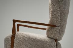 Villy S rensen Villy S rensen Easy Chair With Oak Frame Denmark 1950s - 4515866