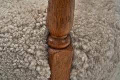 Villy S rensen Villy S rensen Easy Chair With Oak Frame Denmark 1950s - 4515869